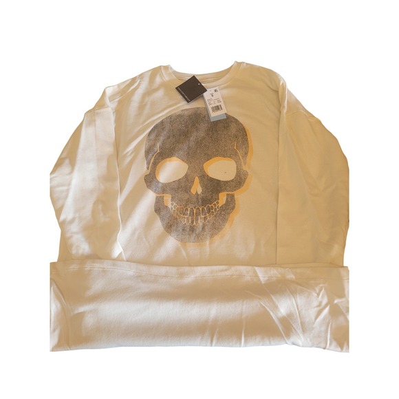 Grayson Threads Women's SM Skull Crew Neck Long Sleeve Graphic Sweatshirt Dress - Picture 9 of 11